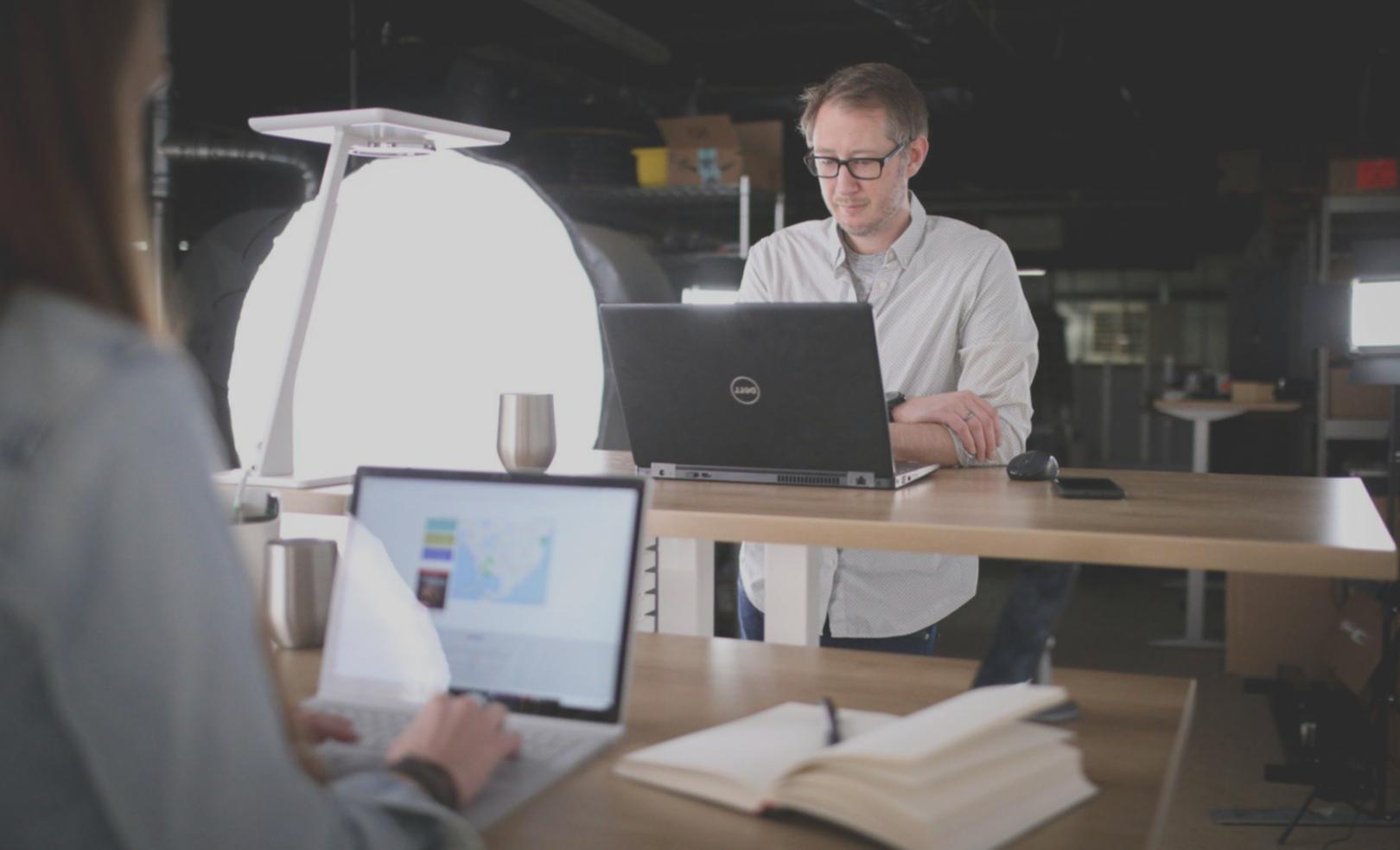 Student working through budgeting exercises